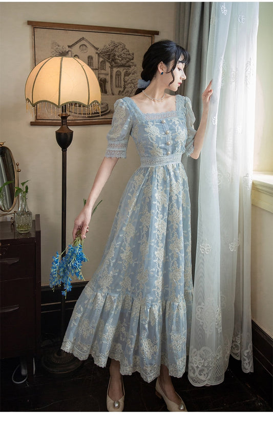 Sweet Soft Girl A Line Dress Summer Lace - LiveTrendsX