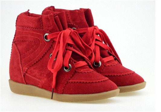 Bobby Winter Autumn Wedges Shoes Genuine Leather Women Casual Shoes Breathable Height Increasing Platform Shoes - LiveTrendsX