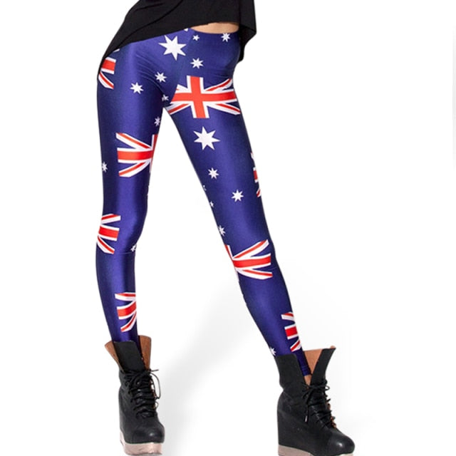 Women Mermaid Printed Leggings Pants