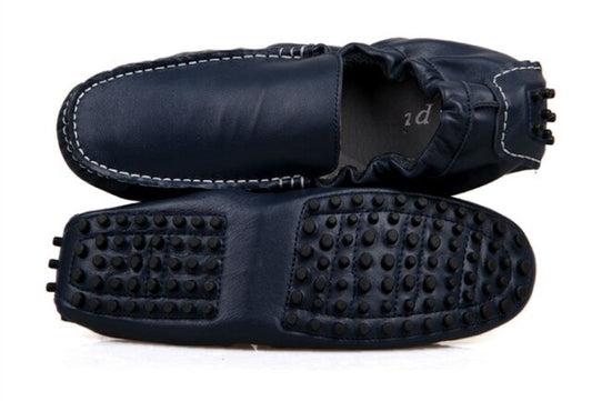 Breathable Real Leather Casual SLIP-ON Business Shoes Men Loafers