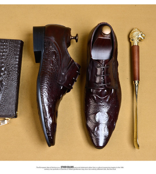 mens formal shoes genuine leather oxford