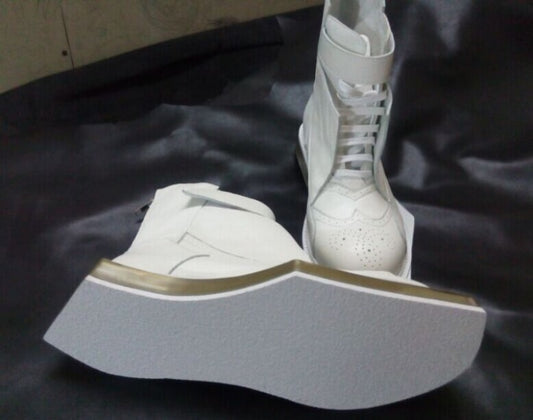 新しいファッションランウェイ本革アンクルブーツメンズ