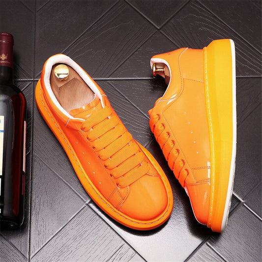 Autumn High Quality Designer Luxury Men Sneakers Platform Casual Board Shoes Web Celebrity Loafers Zapatillas Hombre - LiveTrendsX