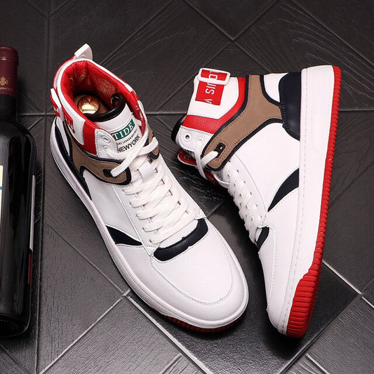 autumn new breathable men casual shoes height Increasing loafers designer sneaker Male skateboard Shoes - LiveTrendsX