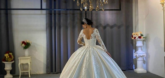 New fashion satin with lace wedding dress nice high quality satin wedding gown - LiveTrendsX