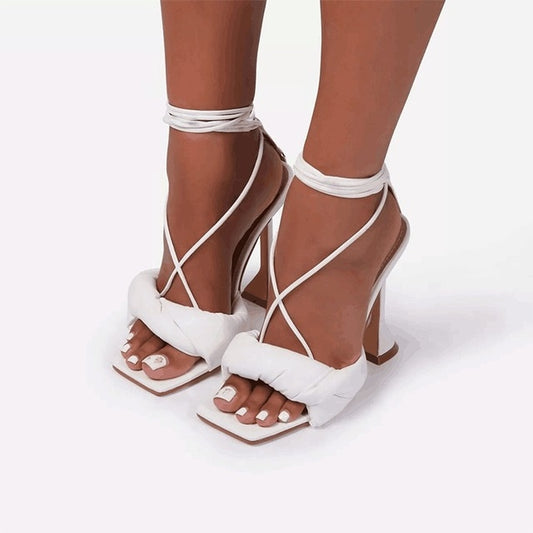 Women Sandals High Heels Bandage Buckle - LiveTrendsX