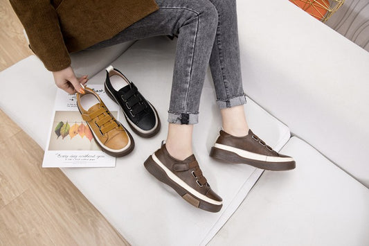 New Genuine Leather Casual Women Shoes