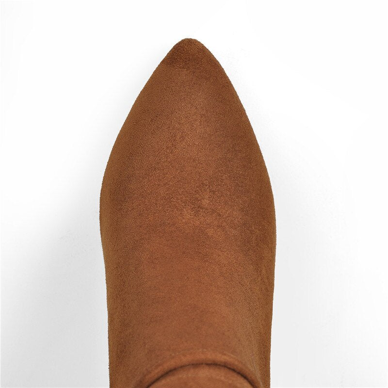 Women's Pointed Toe Knee High Boots