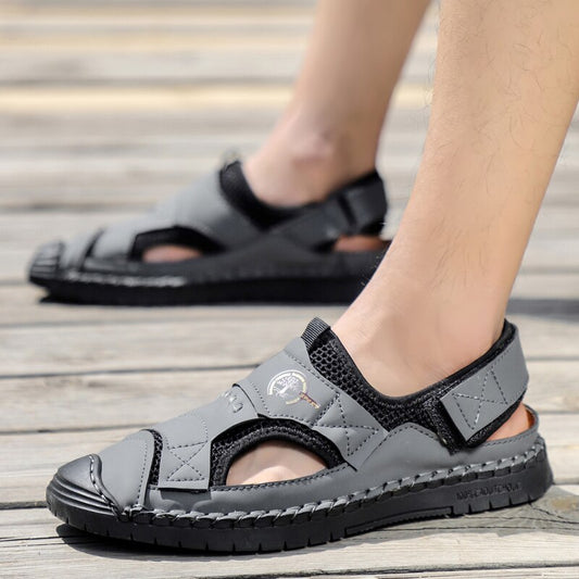 Men's Sandals Breathable Beach Outdoor Flat Casual Shoes - LiveTrendsX