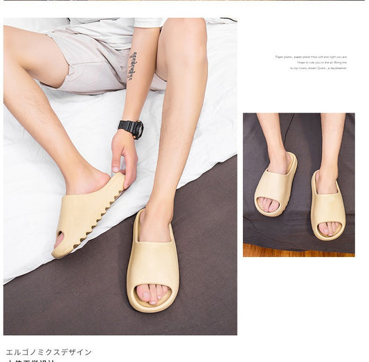 Unisex Home Soft Slippers Thick Sole Non-slip Indoor Shoes - LiveTrendsX