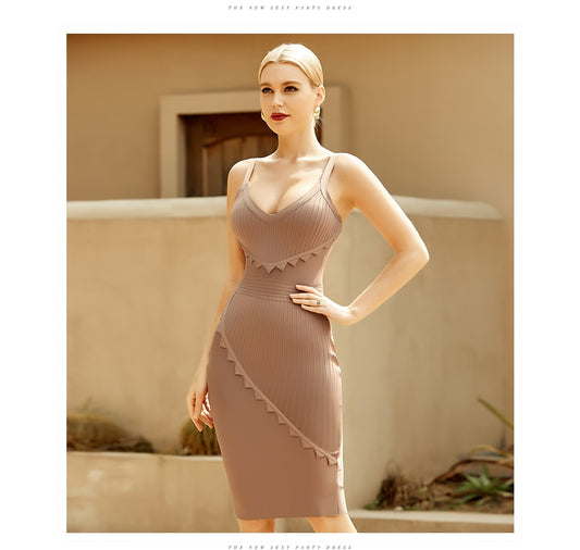 Sexy V Neck Evening Club Party Dresses - LiveTrendsX