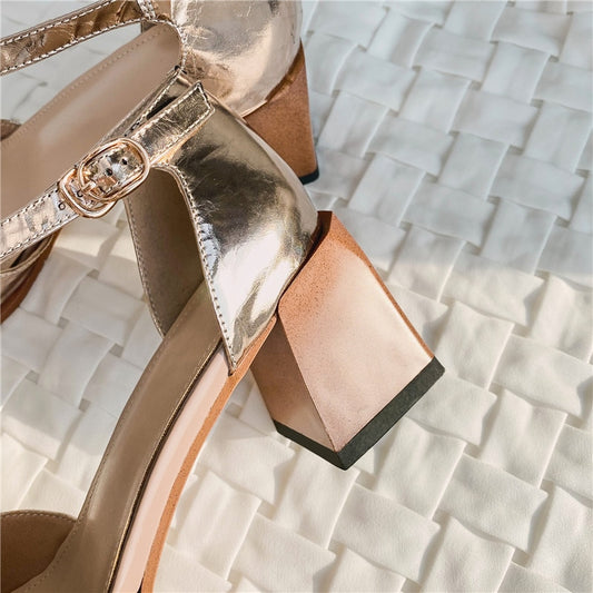 Fashion Multicolour Sandals Genuine Leather - LiveTrendsX