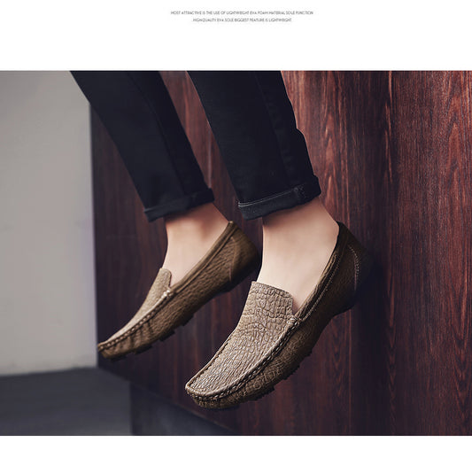 Comfortable Genuine Leather Mens Casual Shoes - LiveTrendsX