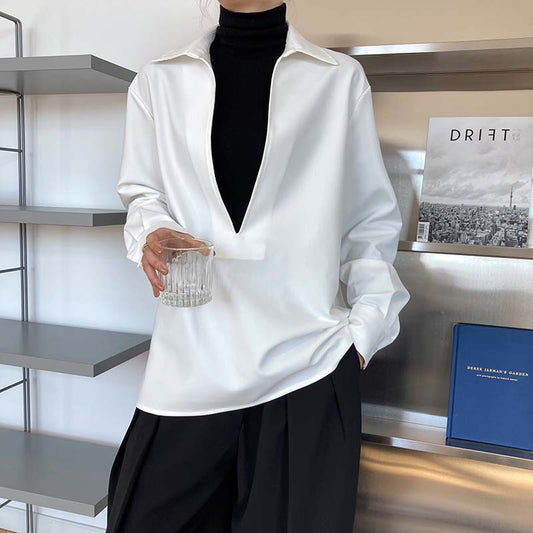 Women's Elegant Blouse Deep V-neck