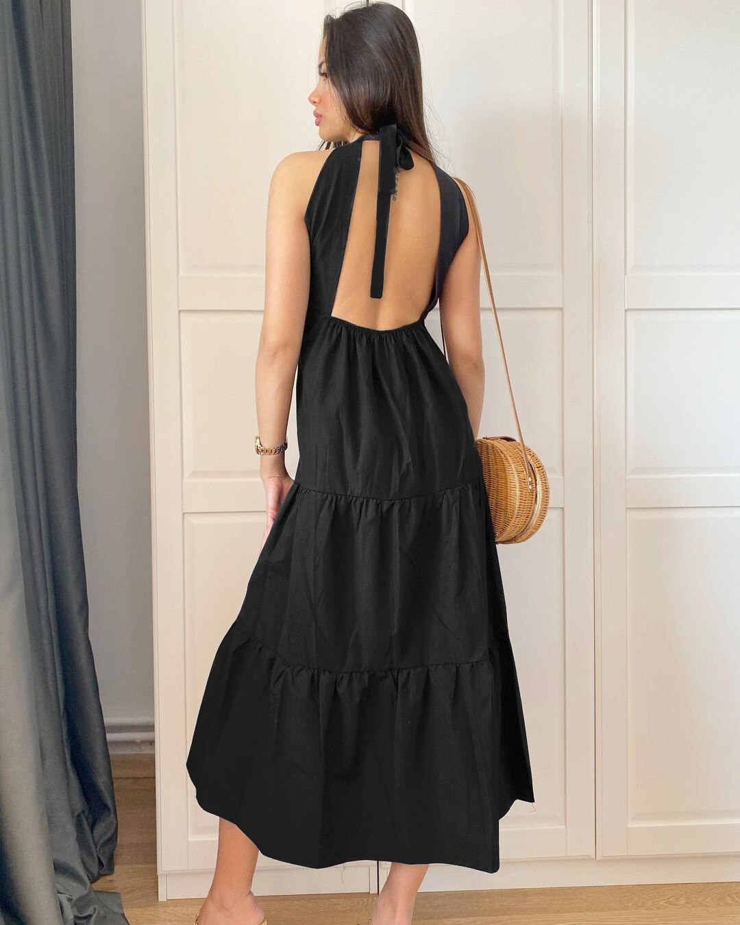 2021dresses fashion halter temperament waist - LiveTrendsX