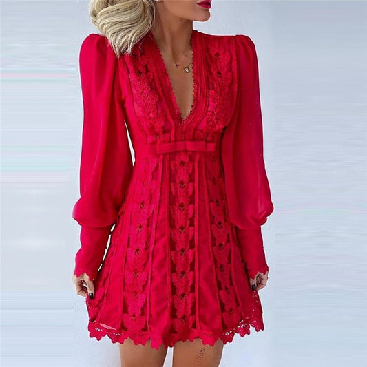 2021 New Women Sexy Lace Dress Party Wear - LiveTrendsX