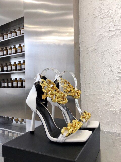 Women 2021 gold chain super high heel sandals - LiveTrendsX