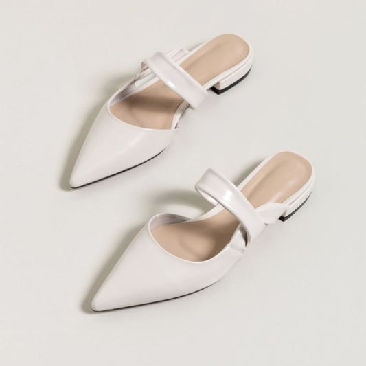 Women Sandals Real Leather Pointed Toe