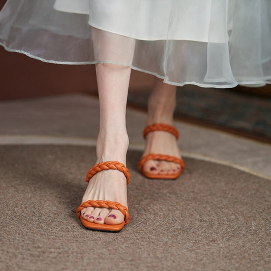 2021 Summer Women Shoes Woven One-strip - LiveTrendsX