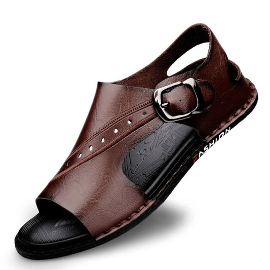 Men's Cow Leather Sandals Non-slip - LiveTrendsX