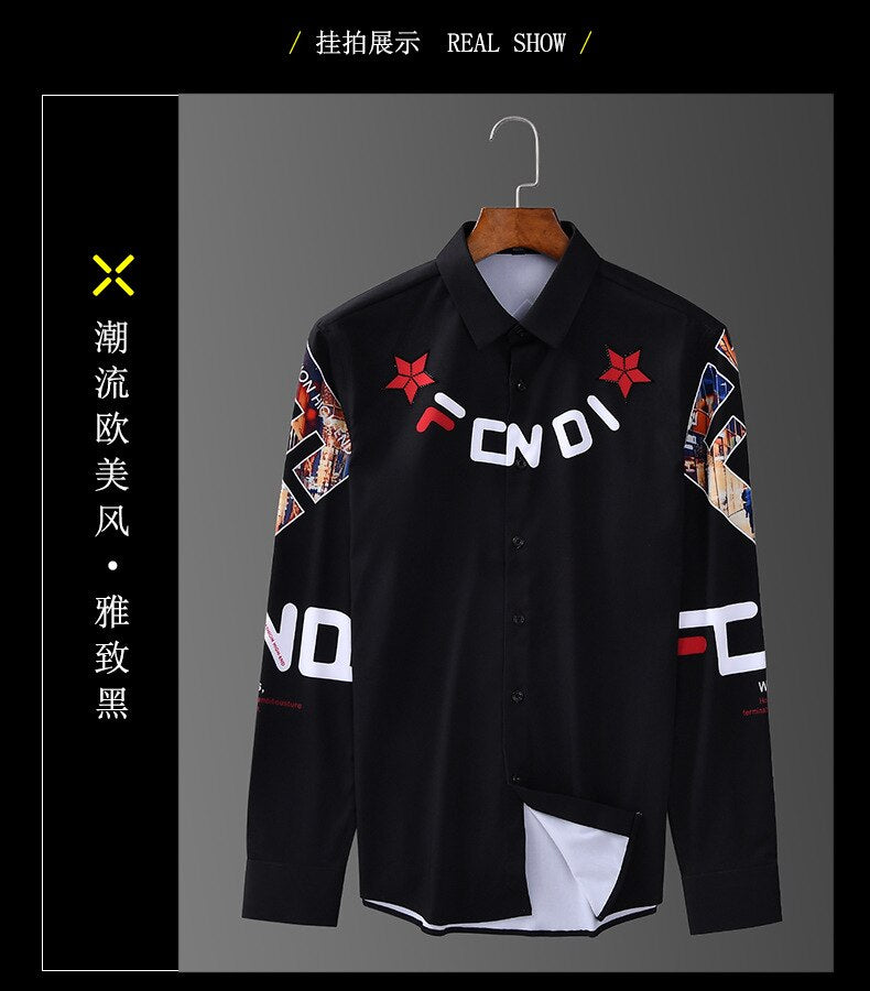 2021 new long sleeve shirt men's fashion - LiveTrendsX