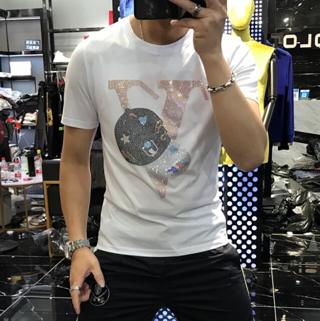 Men's Tops T-shirts Hot Drilling - LiveTrendsX