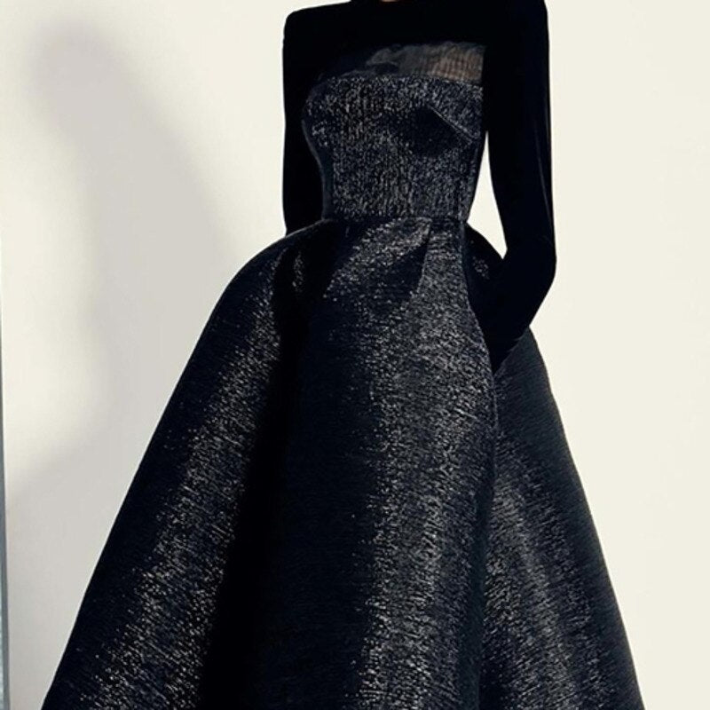 Solid Color Loose Elegant Dress