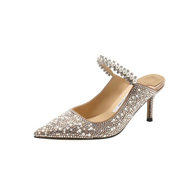 summer bag drag wear pearl flat shoes