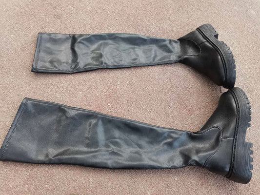 Platform Thigh High Boots Winter