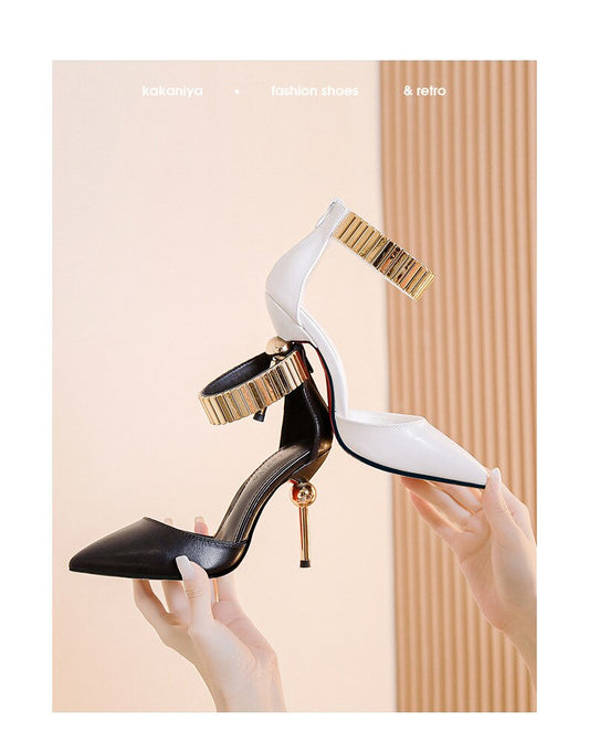 high-heeled shoes with metal heel - LiveTrendsX