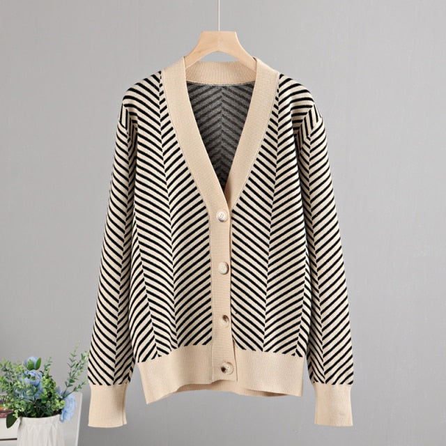 Sweater Knitted Jumper Top Jacket Coat
