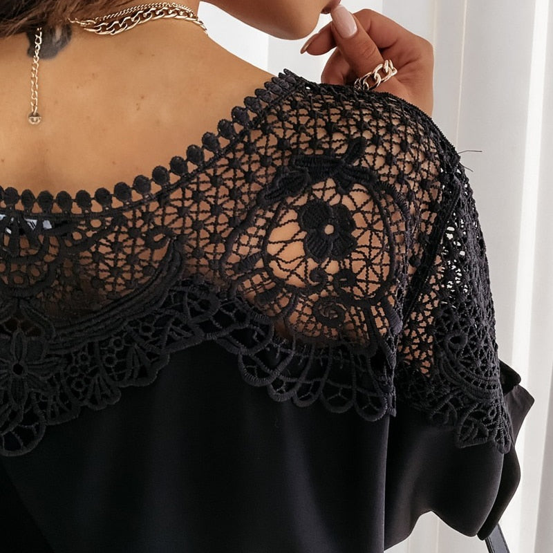 New Crochet Embroidery Lace Blouses