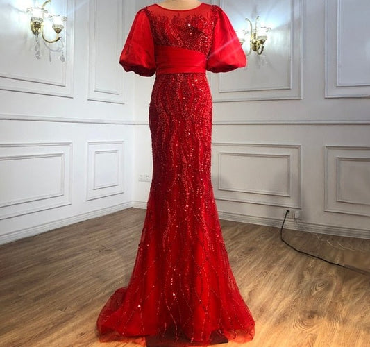 ロングガウン ハーフスリーブ エレガント 女性用 パーティー