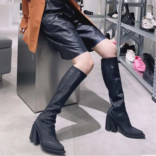 New Fashion Pink Knee-High Boots For Women