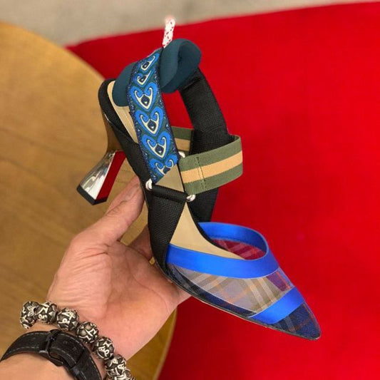 メッシュ グラディエーター ストリップ サンダル レディース