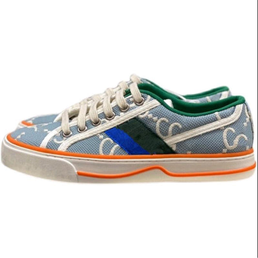 文字パターンプラットフォームランニングシューズカップル