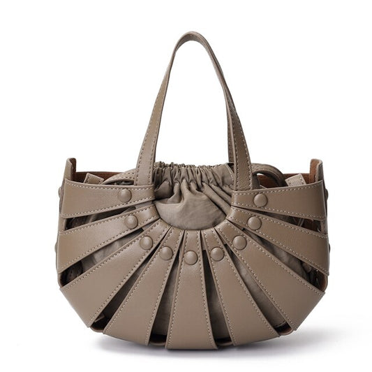Sheep Leather Handbags Woven