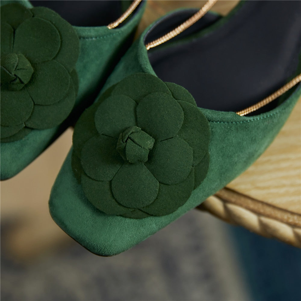 Fashion Women Kid Suede Sandals