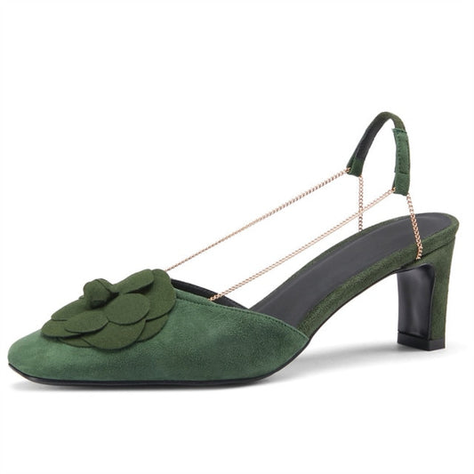 Fashion Women Kid Suede Sandals