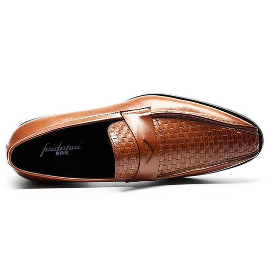 Man Wedding Party Flats Genuine Leather