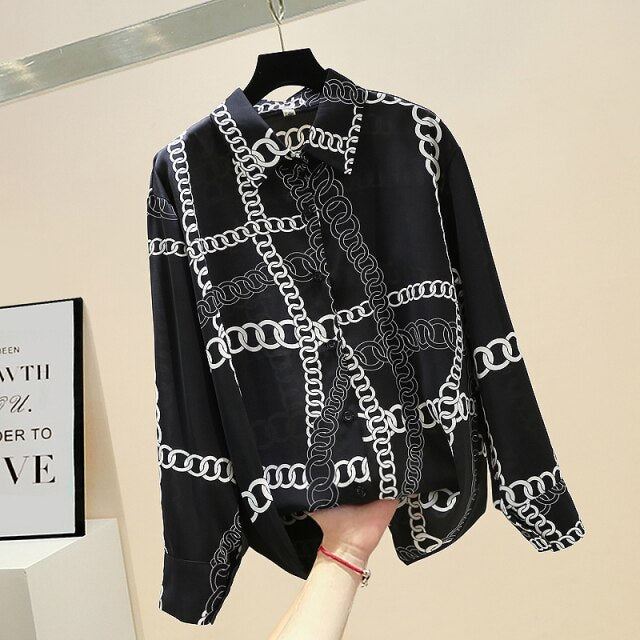 Women New Retro Loose Blouse