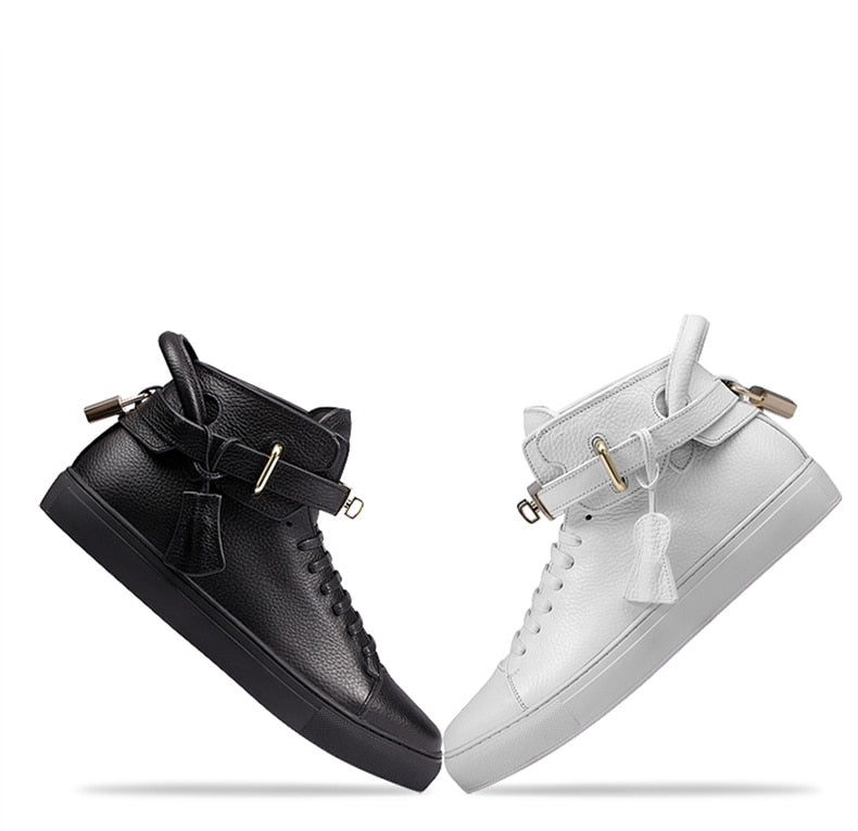 本革デザイナーブーツメンズカジュアル