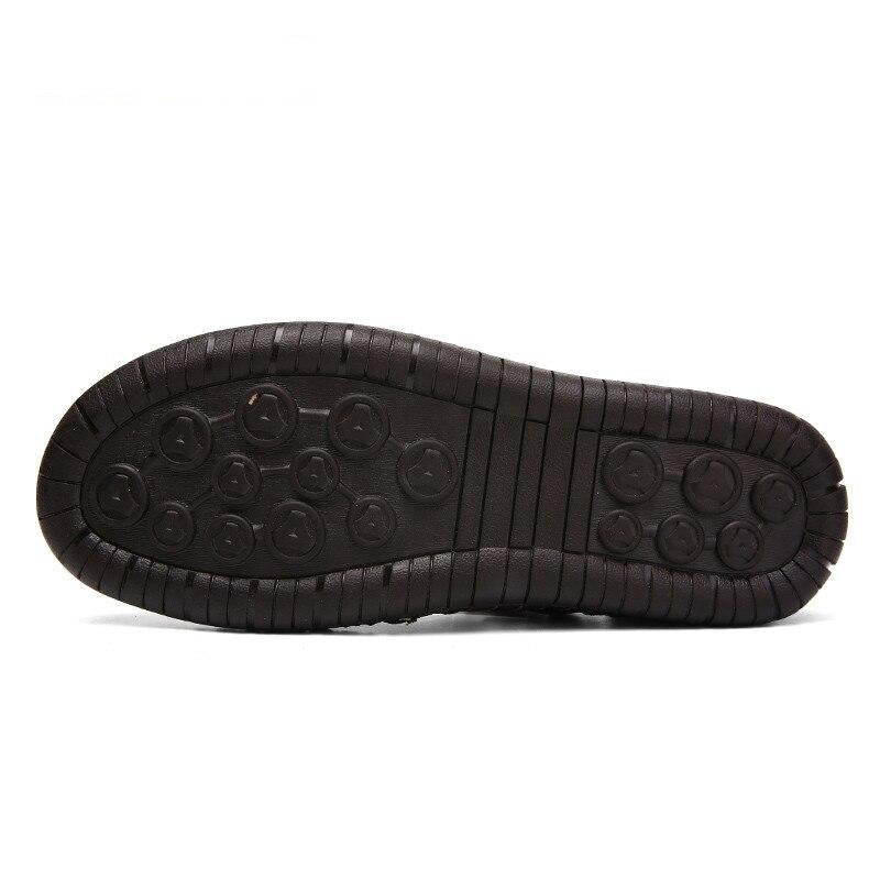 sandals men leather classic Roman slippers