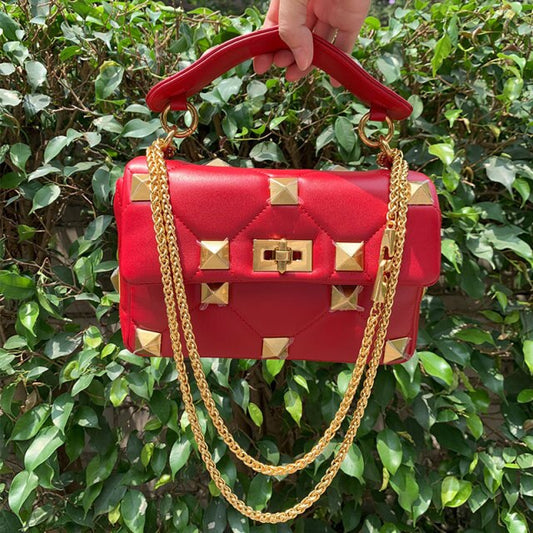 女性用高品質レザーショルダーバッグ