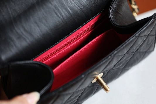 ファッションレディースキャビアレザーショルダーバッグ