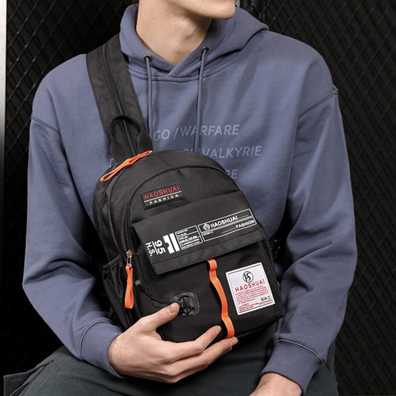 High Quality Nylon Men Backpack