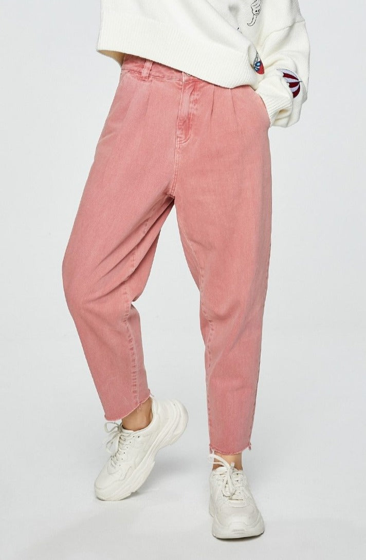 Women's 100% Cotton Old School Loose Jeans