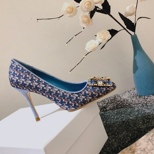 Women Square-Toes High Heels