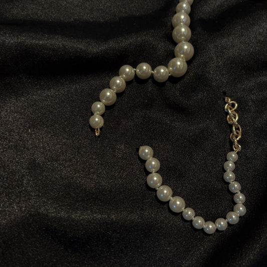 女性用ジュエリーネックレスパールチェーン