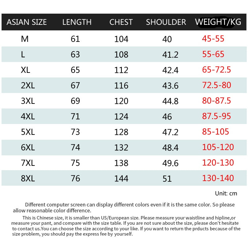 Men Vest Sleeveless Jacket 8xl